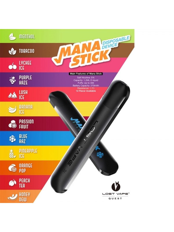 Lost Vape Mana Stick Disposable - Lush Ice [CLEARA...