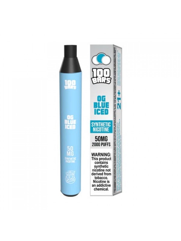 Keep It 100 Bars Disposable - OG Blue Iced - 2000 puffs [CLEARANCE]