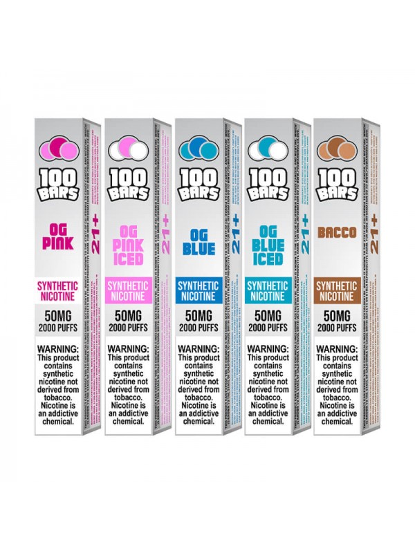 Keep It 100 Bars Disposable - OG Blue Iced - 2000 puffs [CLEARANCE]