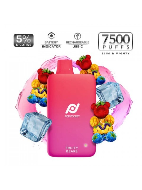 Pod Pocket Disposables [7500 Puffs] - Fruity Bears