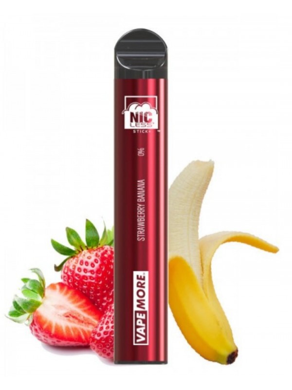 Nicless Stick Disposable - 0% NIC FREE - Strawberr...