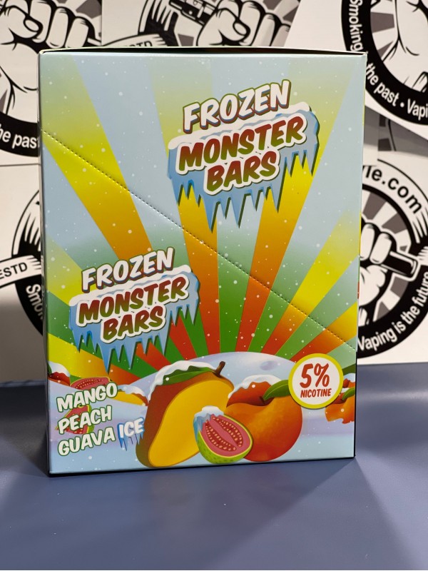 Monster Bars Disposable 2500 puffs - Mango Peach Guava Ice