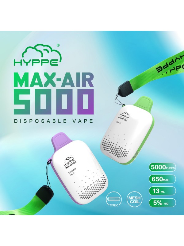 Hyppe Max Air 5k Disposables [5000 puffs] - Lush Ice