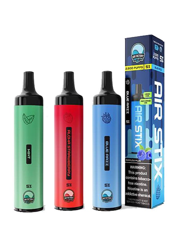 Air Stix Disposables by Air Factory - Blue Razz Iced - 2500 puffs [CLEARANCE]