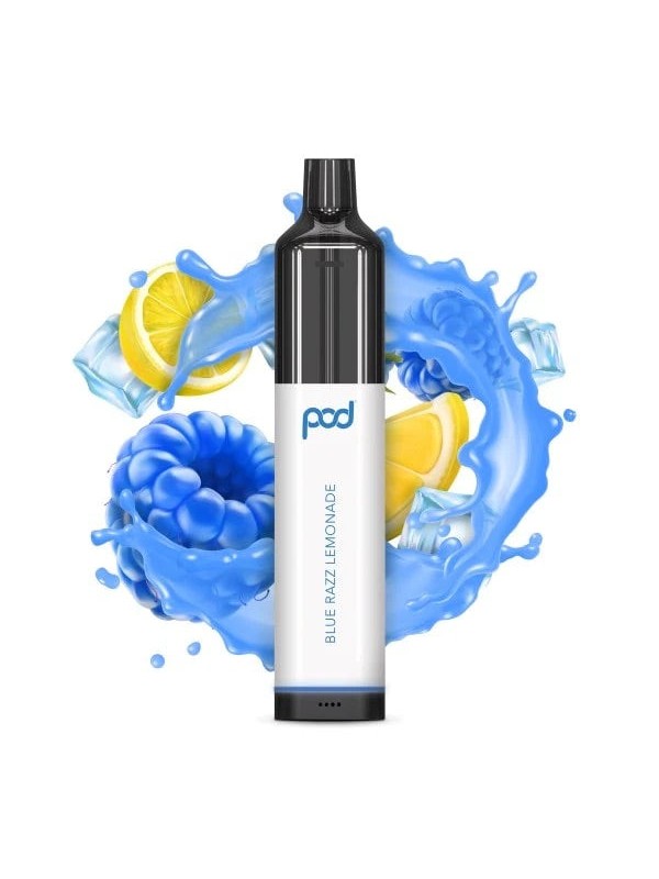 Pod 5500 V2 Disposables [5500 Puffs] - Blue Razz L...