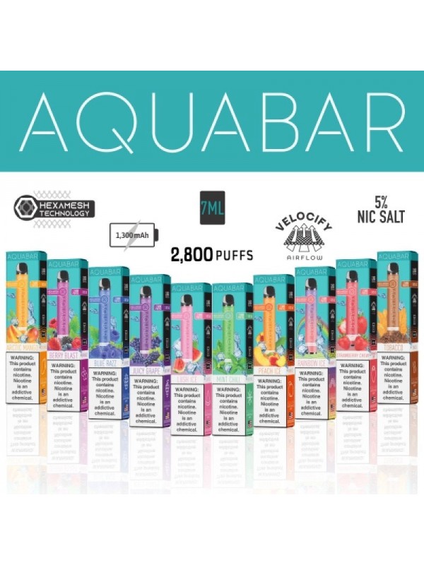 AquaBar Disposable (2800 puffs) - Blue Razz [CLEARANCE]