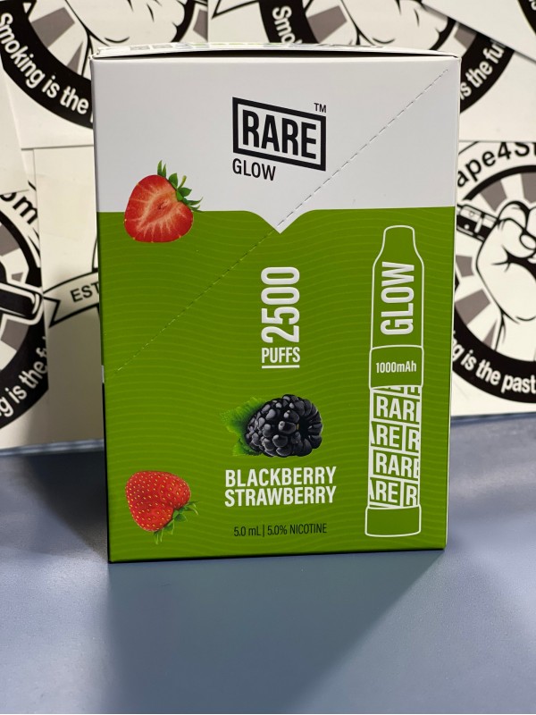 Rare Glow - 2500 Puffs - Blackberry Strawberry