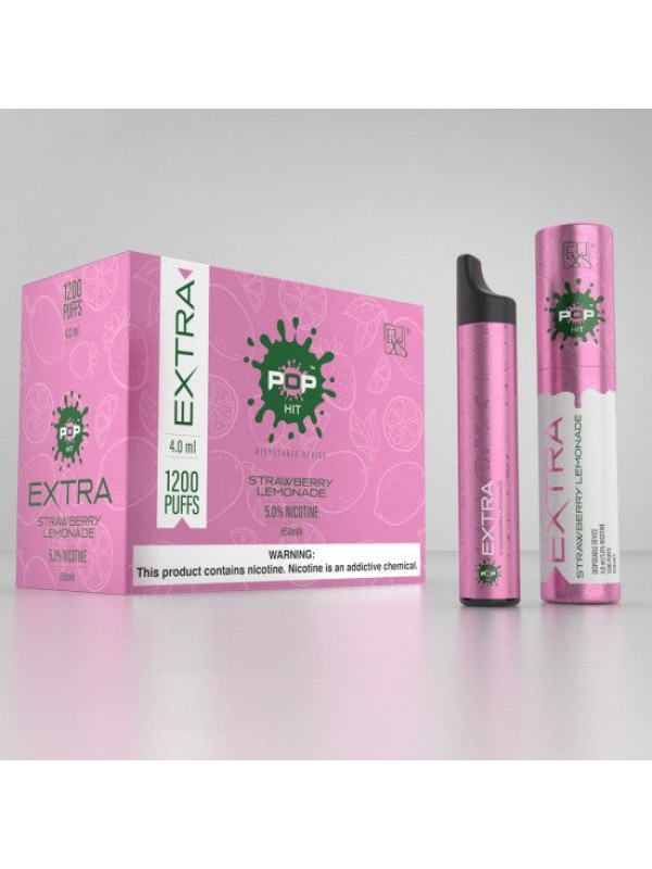 Pop Xtra Disposables 5% 1200 puffs - Strawberry Lemonade [CLEARANCE]