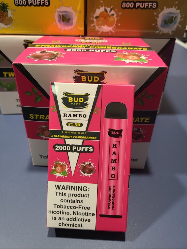 Bud Vape RAMBO Strawberry Pomegranate 2000 puffs [...