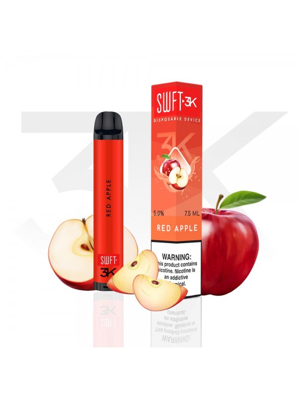 SWFT 3K disposable - Red Apple - 3000 puffs [clear...