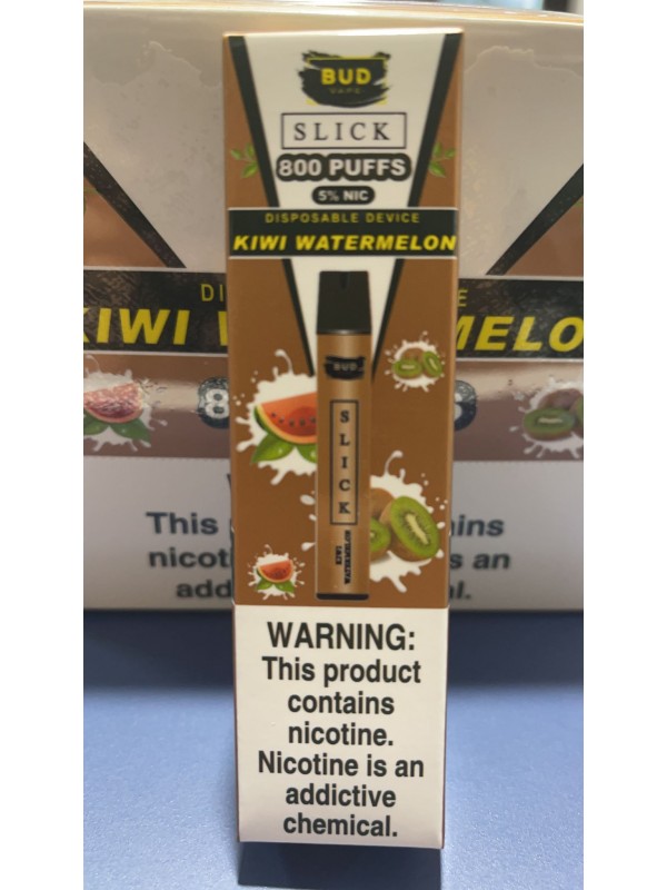 Bud Vape Slick  - 800 puffs - Kiwi Watermelon [CLE...